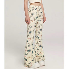 cat print graphic pants boogzel clothing