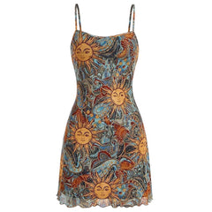 celestial magic mini dress boogzel clothing