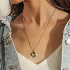celestial aesthetic pendant necklace boogzel clothing