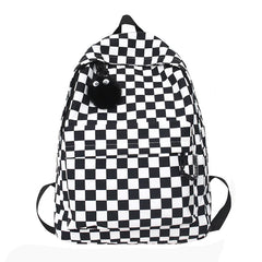 checkered canvas backpack boogzel clothing