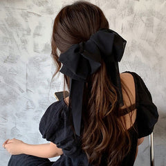 chiffon hair bow pin boogzel clothing