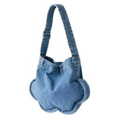 cloud shaped denim shoulder bag boogzel clothing