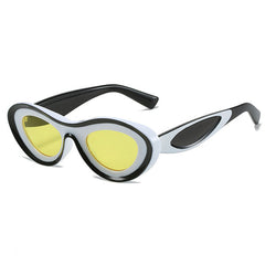 colorblock oval sunglasses boogzel clothing