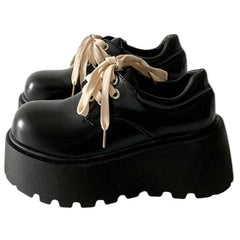 contrast laced chunky platform boots boogzel clothing