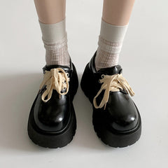 contrast laced chunky platform boots boogzel clothing