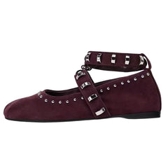 copenhagen girl studded ballet flats boogzel clothing