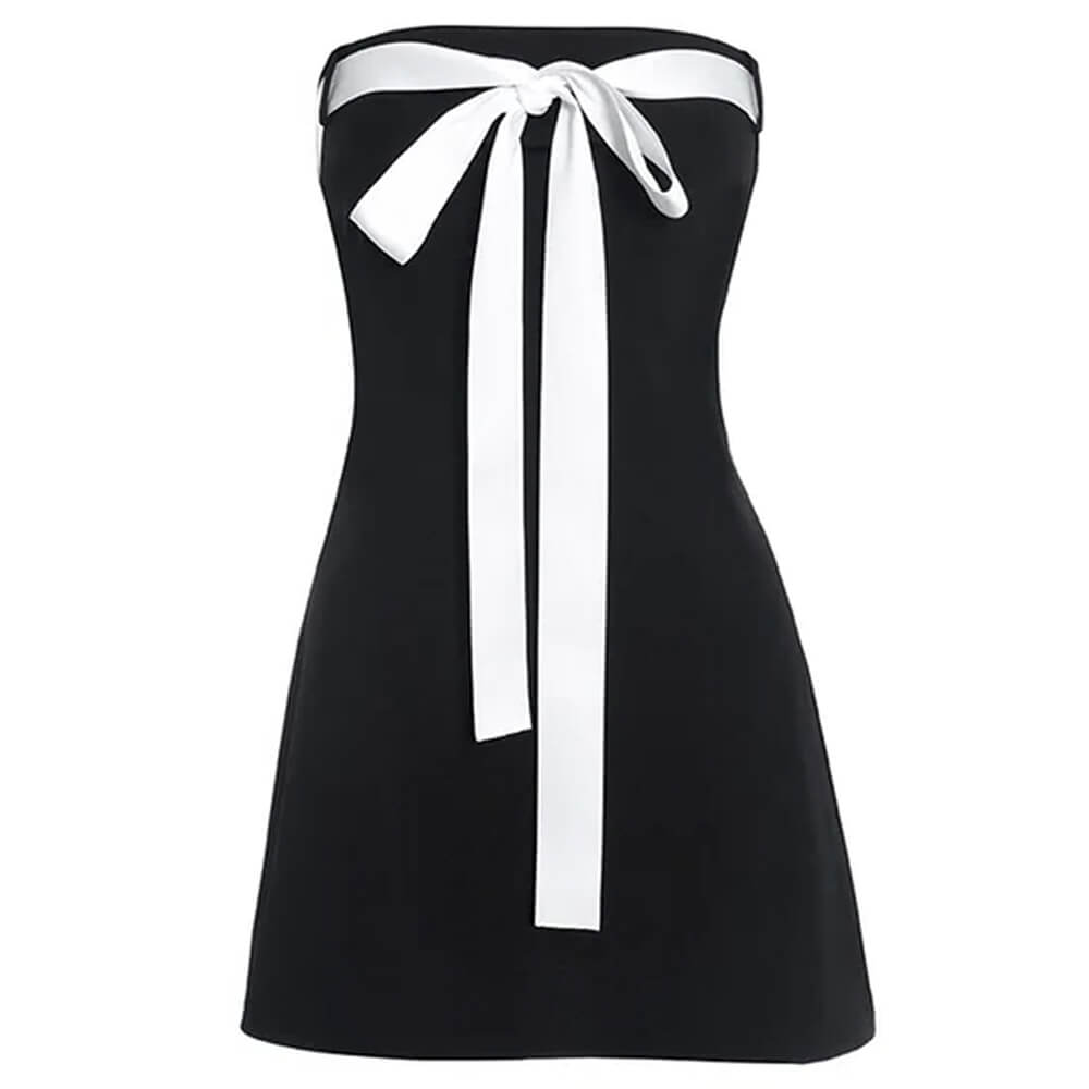 coquette aesthetic bow mini dress boogzel clothing
