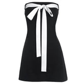 coquette aesthetic bow mini dress boogzel clothing