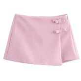 coquette aesthetic bow mini skort boogzel clothing