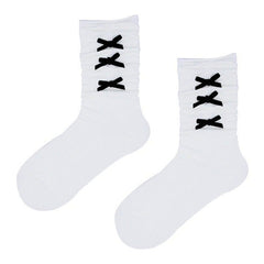 coquette aesthetic bow socks boogzel clothing