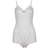 coquette aesthetic floral romper boogzel clothing