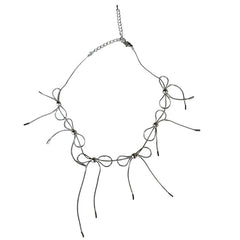 coquette bows choker necklace boogzel clothing