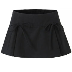 coquette bows pleated mini skirt boogzel clothing