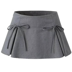 coquette bows pleated mini skirt boogzel clothing