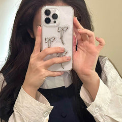 coquette girl bow iphone case boogzel clothing