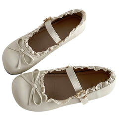 coquette lace trim mary jane flats boogzel clothing
