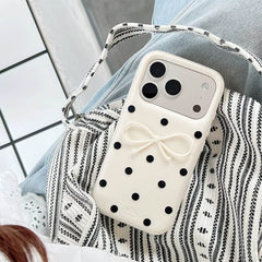 coquette polka dot bow iphone case boogzel clothing