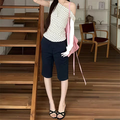 coquette polka dot off shoulder top boogzel clothing