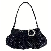 coquette polka dot ruched bag boogzel clothing