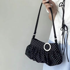 coquette polka dot ruched bag boogzel clothing