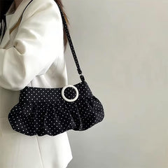 coquette polka dot ruched bag boogzel clothing
