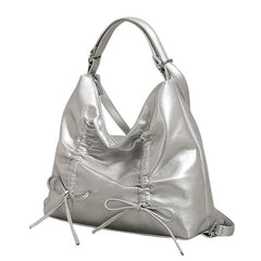 coquette ruched bow shoulder bag boogzel clothing