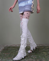 coquette ruffle lace leg warmers boogzel clothing
