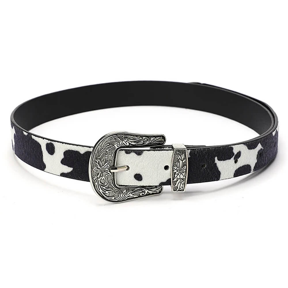cow print aesthetic belt boogzel clothing