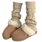 cozy cable knitled warmers boogzel clothing