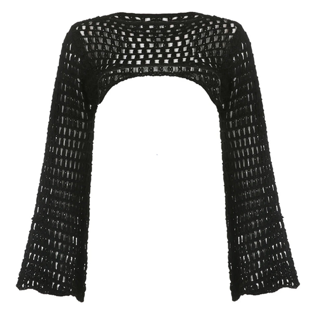 crochet bolero shrug top boogzel clothing