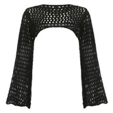 crochet bolero shrug top boogzel clothing