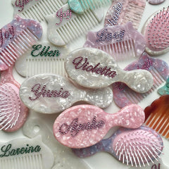 customizable y2k rhinestone hair brush boogzel clothing