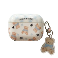 cute bear and bows airpods case boogzel clothing
