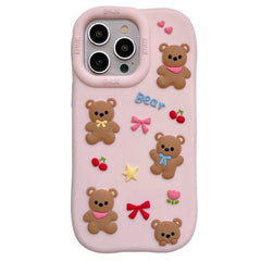cute bear and bows iphone case boogzel clothing