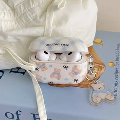 cute bear and bows airpods case boogzel clothing