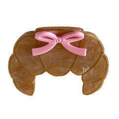 cute croissant hair claw boogzel clothing