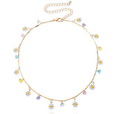 cute daisies choker necklace boogzel clothing