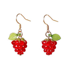 cute raspberry earrings boogzel clothing