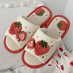 cute strawberry slippers boogzel clothing