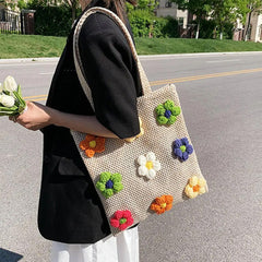 daisy crochet tote bag boogzel clothing