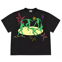 dancing aliens graphic t-shirt boogzel clothing