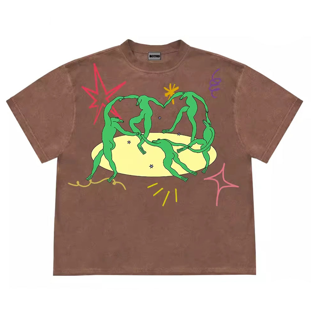 dancing aliens graphic t-shirt boogzel clothing