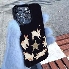 dancing rabbits iphone case boogzel clothing