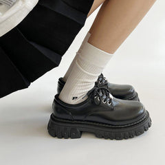 dark academia chunky platform boots boogzel clothing