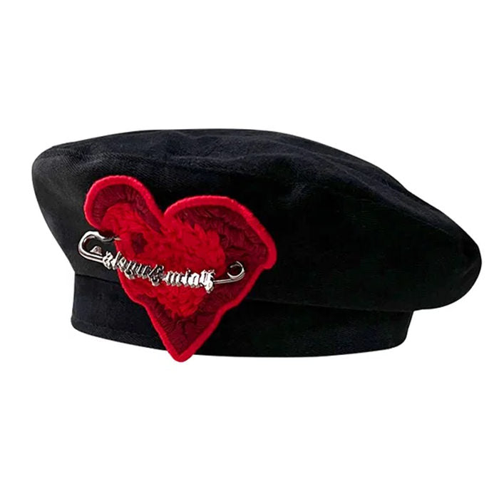 dark academia heart beret boogzel clothing