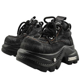 denim chunky platform boots boogzel clothing