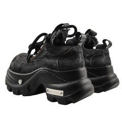 denim chunky platform boots boogzel clothing