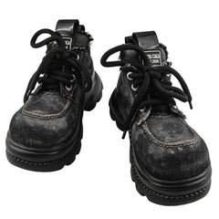 denim chunky platform boots boogzel clothing