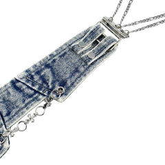denim tie accessory boogzel clothing