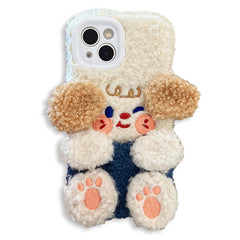 dog fuzzy iphone case boogzel clothing